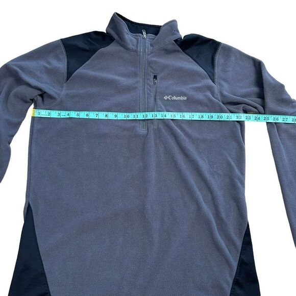 Columbia wWomen's Gray 1/4 Zip Fold Over Collar Fleece Sweatshirt Size Large - Picture 5 of 10